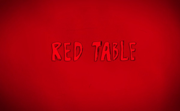 Red Table Anime Poster